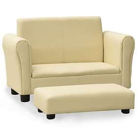vidaXL Children sofa med pall