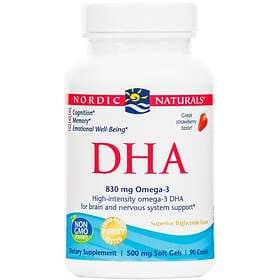 Nordic Naturals DHA 830mg Omega-3 90 Capsules