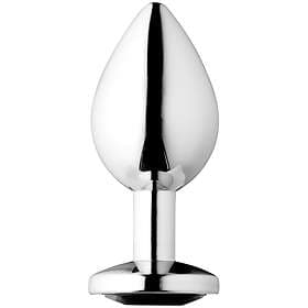 Sinful Black Jewel Steel Butt Plug Medium