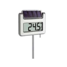 TFA Dostmann Avenue Garden Thermometer Solar Silver