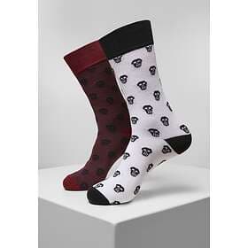 Urban Classics Skull Allover Socks 2-pack