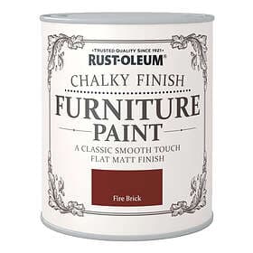 Rust-Oleum Chalky Finish Furniture Paint Fire Brick 750ml