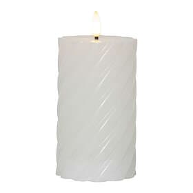 Star Trading FLAMME SWIRL LED Block Candle 15cm