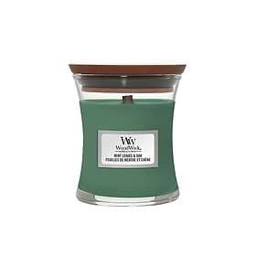WoodWick Mint Leaves & Oak Mini Scented Candle