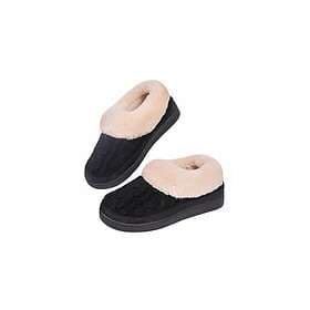 VeraCosy Warm Knitted Faux Suede Memory Foam Moc Slippers (Women's)