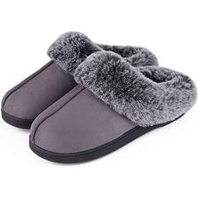 VeraCosy Classic Suede Memory Foam Slippers (Women's)
