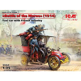 ICM Fransk Taxi inkl. figurer 1:35