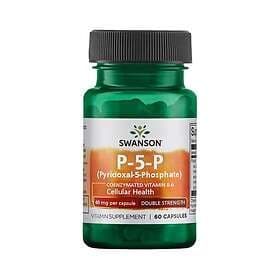 Swanson P-5-P (Pyridoxal-5-Phosphate) Coenzymated Vitamin B-6 40mg 60 Capsules