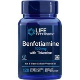 Life Extension Benfotiamine with Thiamine 100mg 120 Capsules