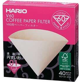 Hario Misarashi Brown Paper Filters V60-01 40st