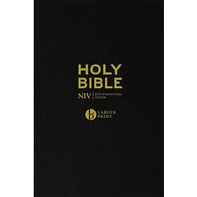 NIV Larger Print Black Leather Bible av New International Version
