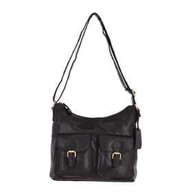 Ashwood Vintage Two Pocket Leather Shoulder Bag