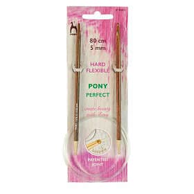 PONY Perfect Circular needles Wood 80cm 5.00mm