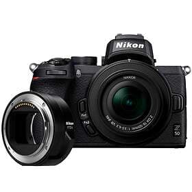 Nikon Z 50 + 16-50/3.5-6.3 VR + FTZ II Adapter