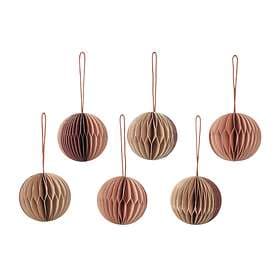 Broste Copenhagen Ball Honeycomb Christmas Ball 5cm 6-pack