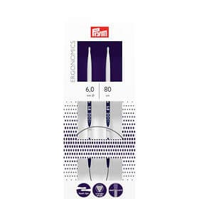 Prym Ergonomics Rundstickor Plast 80cm 6.00mm