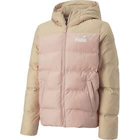 Puma Colourblock Polyball Hooded Winter Jacket (Girls)