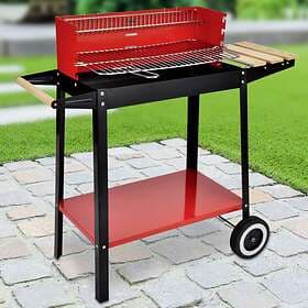 Hi Kolgrill På Hjul 88x44x83 cm Röd