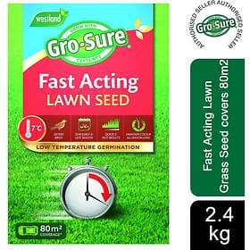 Westland Gro-Sure Fast Acting Lawn Seed 80m²