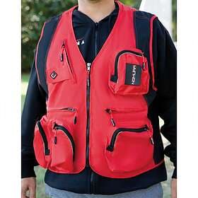 RED Nomura Fishing Vest Röd L Man male