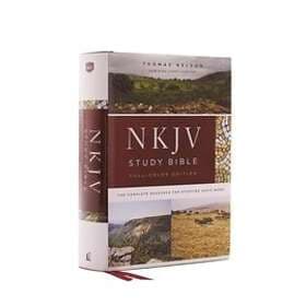 Thomas Nelson: NKJV Study Bible, Hardcover, Burgundy, Full-Color, Comfort Print