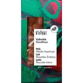 Vivani Milk Chocolate Whole Hazelnut 100g