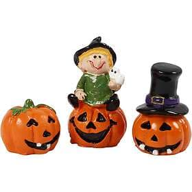Creotime Halloween Witch Polyresin Figures 1.5-3.5cm 3pcs