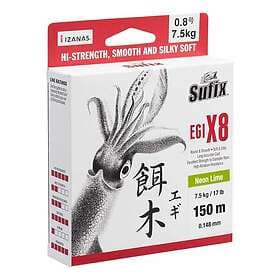 Sufix Egi X8 150 M Braided Line Guld 0.148 mm