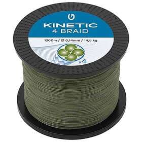 Kinetic Cyber 4 Braided Line 1200 M Grönt 0.250 mm