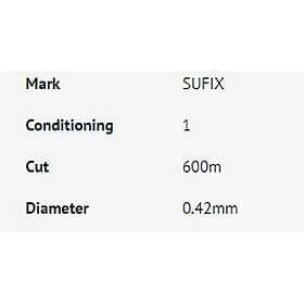 Sufix Key Lime Igfa Monofilament 600 M Gul 0.680 mm