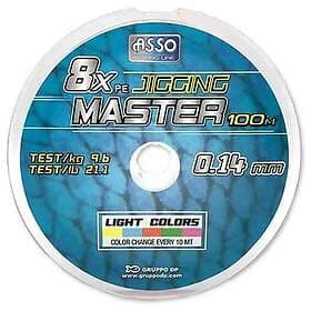 ASSO Pe Jigging Master 100 M Braided Line Flerfärgad 0.330 mm