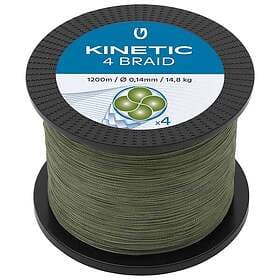 Kinetic Cyber 4 Braided Line 1200 M Grönt 0.140 mm