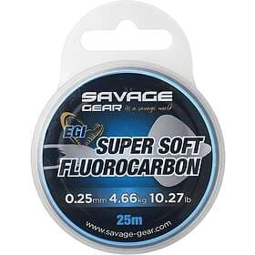 Savage Gear Super Soft Egi Fluorocarbon 25 M Lila 0.250 mm