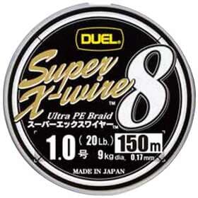 Duel Super X-wire 8 Braided Line 150 M Svart 0.150 mm