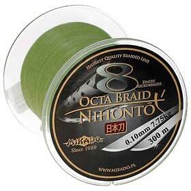Mikado Nihonto Octa Braided Line 300 M Grönt 0.300 mm