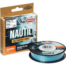 Berkley Nautil Inshore X8 150 M Braided Line Blå 0.300 mm