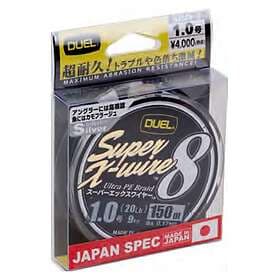 Duel Super X Wire 8 150 M Line Svart 0.130 mm