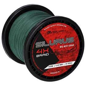 Mikado Silurus 4x Braided Line 600 M Röd 0.450 mm