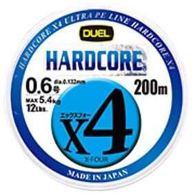 Duel Hardcore X4 Braided Line 200 M Blå 30 Lbs