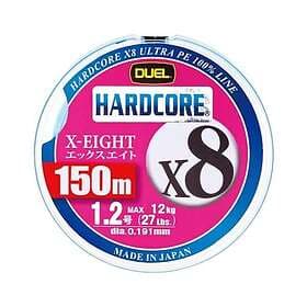 Duel Hardcore X8 Braided Line 150 M Rosa 27 Lbs