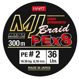 Hart Mj 300 M Braided Line Grönt 0.450 mm