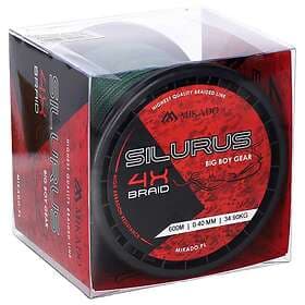 Mikado Silurus 4x Braided Line 600 M Röd 0.350 mm