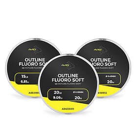 Avid Carp Outline Soft 20 M Fluorocarbon Guld 0.390 mm