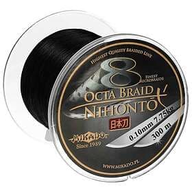 Mikado Nihonto Octa Braided Line 300 M Svart 0.450 mm