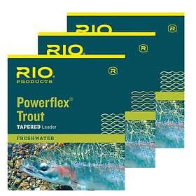 RIO Powerflex TroutLeader 9ft 3-pack 4X 0.17mm/2.9kg