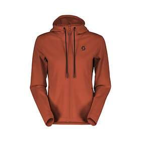Scott Fritidströja Hoody Dam Tech Zip earth red S