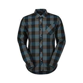 Scott Cycling Jersey Trail Flow Check LS aruba green/black S