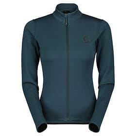 Scott Cycling Jersey Dam Gravel Warm Merino LS Aruba Green XL