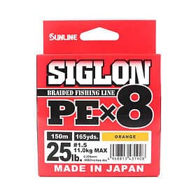 Sunline Siglon PE x8 Braid 150m Orange 11kg/25LB 0.209mm