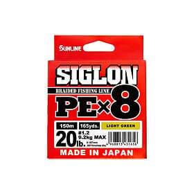 Sunline Siglon PE X8 Braid, Dark Green 150m 0.242mm: 15.5kg (#2 35lb)